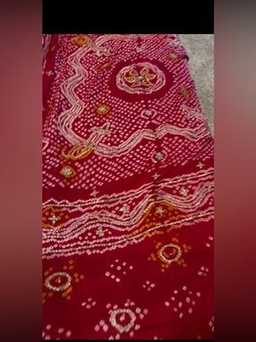 Bandhani gajji silk dupatta